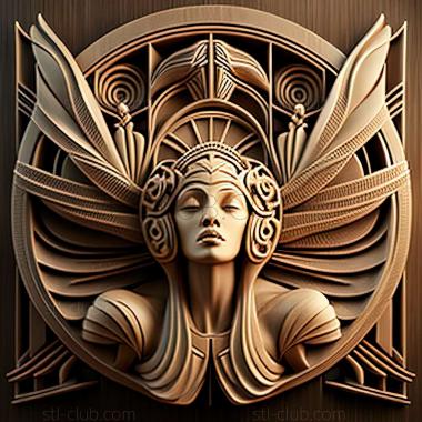 3D model art deco (STL)